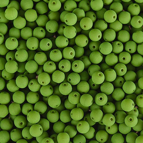 PRECIOSA Czech Glass Bead Strand 4mm, Velvet Green
