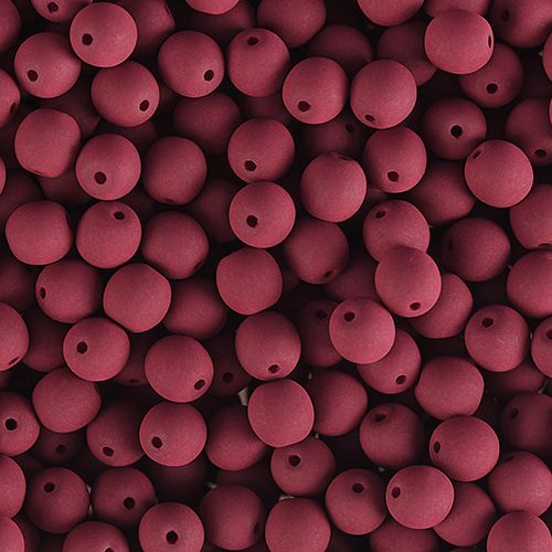 PRECIOSA Czech Glass Bead Strand 6mm, Velvet Maroon Brown