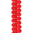 PRECIOSA Czech Glass Drop Bead Strand 6x9mm, Velvet Cherry