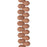 PRECIOSA Czech Glass Drop Bead Strand 6x9mm, Velvet Cocoa