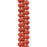 PRECIOSA Czech Glass Drop Bead Strand 6x9mm, Velvet Terracotta
