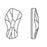 PRESTIGE Crystal, #2798 Contour Flatback Rhinestone 10mm, Iridescent Green (1 Piece)
