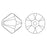 PRESTIGE Crystal, #5328 Bicone Bead 4mm, Ruby (1 Piece)