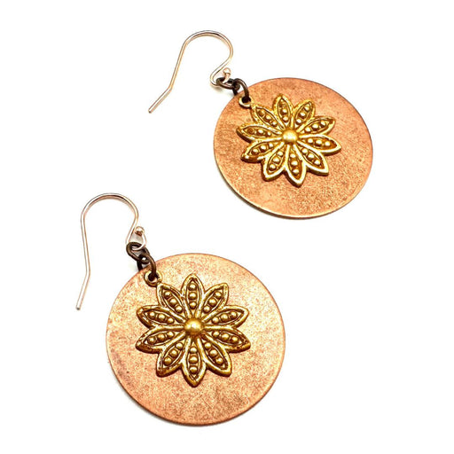Mixed Metal Layered Earrings