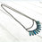 Dagger Crescent Pendant Necklace