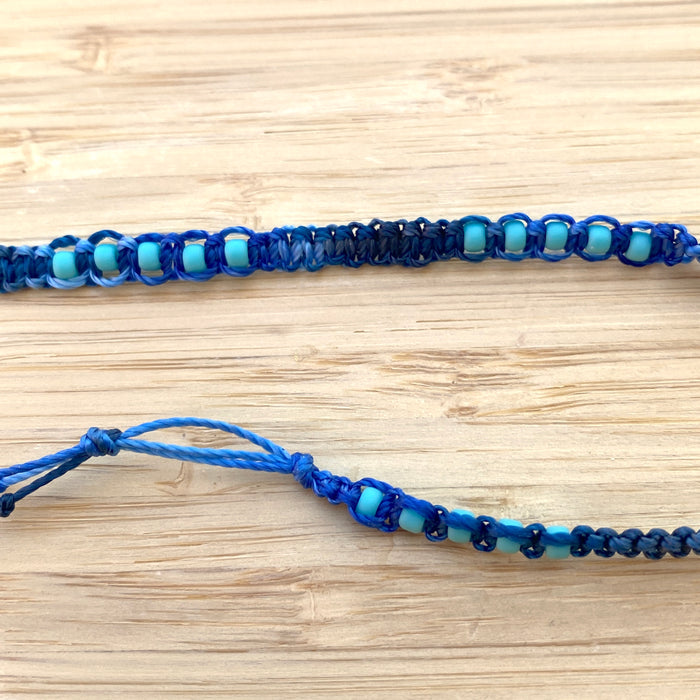 Apple Blossom Macrame Bracelet