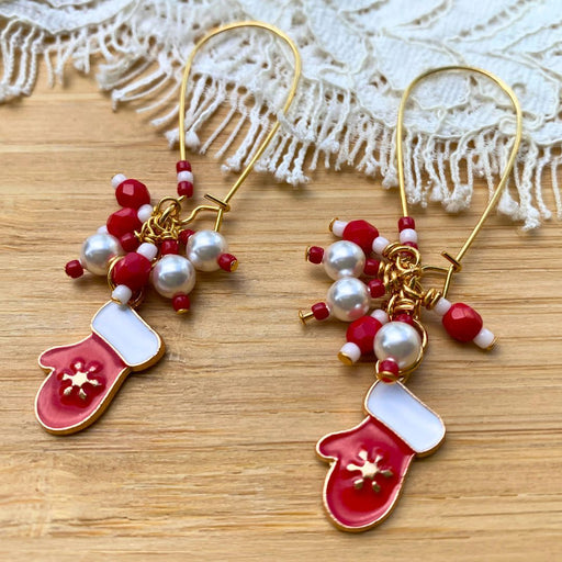 Peppermint Mittens Earrings