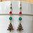 Rockin' Retro Christmas Earrings