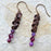 Purple Coin Earrings