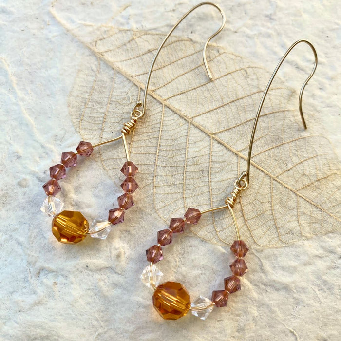 Crystal Hoop Earrings