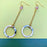 Lark's Head Knot Chain Earrings