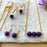 Set of 6 Amethyst Gemstone Jewelry Projects