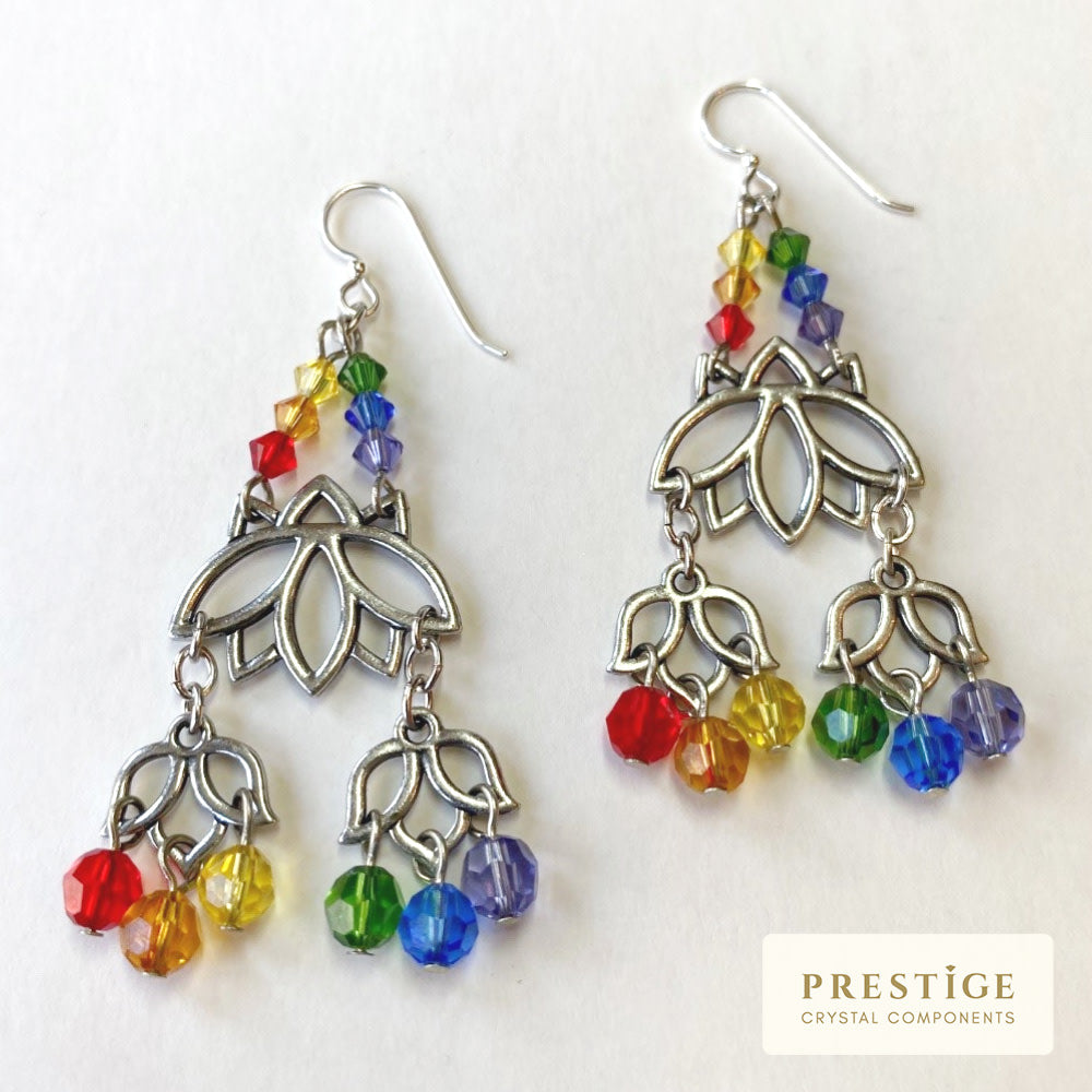Rainbow Waterfall Earrings (Reboot)