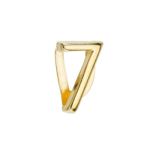 Regaliz Number Slider Bead, for 10mm Flat Leather Cord Number '7', Gold Plated (1 Piece)