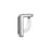 Regaliz Symbol Slider Bead, for 10mm Flat Leather Cord 'GAMMA', Silver Plated (1 Piece)