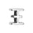 Regaliz Symbol Slider Bead, for Oval Leather Cord 'XI', Silver Plated (1 Piece)