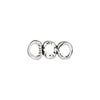 Metal Spacer Bead, 3-Strand Nugget Bar 13x5x4.5mm, Antiqued Silver Plated, by TierraCast (2 Pieces)