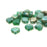 Matte Chrysolite Rembrandt Matubo Ginkgo Two Hole Czech Seed Beads Tube