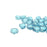 Luster Transparent Blue Matubo Ginkgo Two Hole Czech Seed Beads Tube