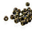 Matubo 3 Cut 6/0 Czech Glass Seed Beads in Metallic Green