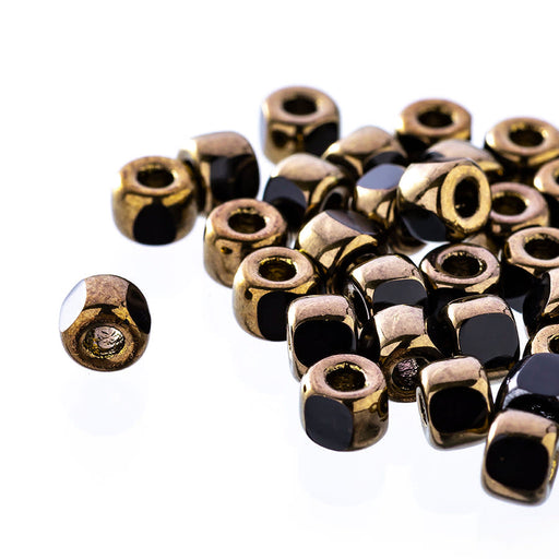 Matubo 3 Cut 6/0 Czech Glass Seed Beads in Bronze 393-06-90215 - 1 Tube
