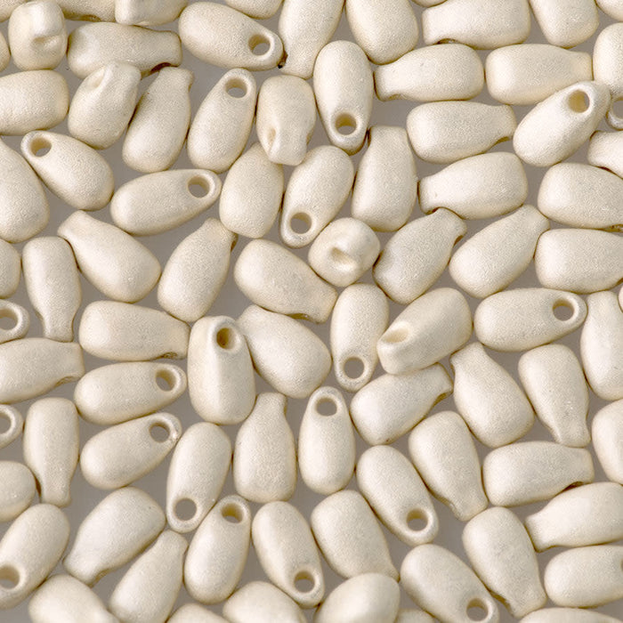 LDP-4201F - 3x5.5mm Long Drop Miyuki Beads - Galvanized Silver Matte