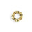 Vintaj Antique Brass-Plated Dotted Ring Spacer 8mm