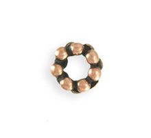 Vintaj Antique Copper-Plated Dotted Ring Spacer 8mm