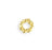 Vintaj Gold-Plated Dotted Ring Spacer 8mm