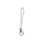 Cell Phone Strap For Charms Pink / Sterling Silver Ring (1 Piece)