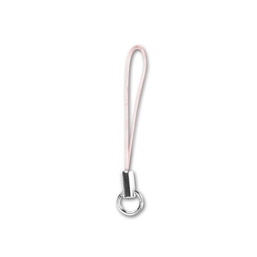 Cell Phone Strap For Charms Pink / Sterling Silver Ring (1 Piece)