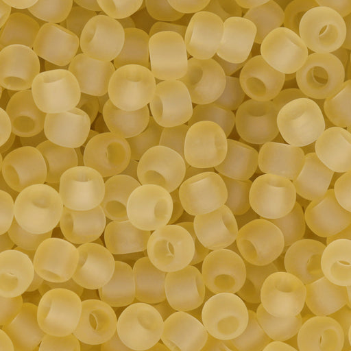 Toho RE:Glass Seed Beads, Round Size 8/0, #5002F Matte - Transparent Brown, (2.5" Tube)