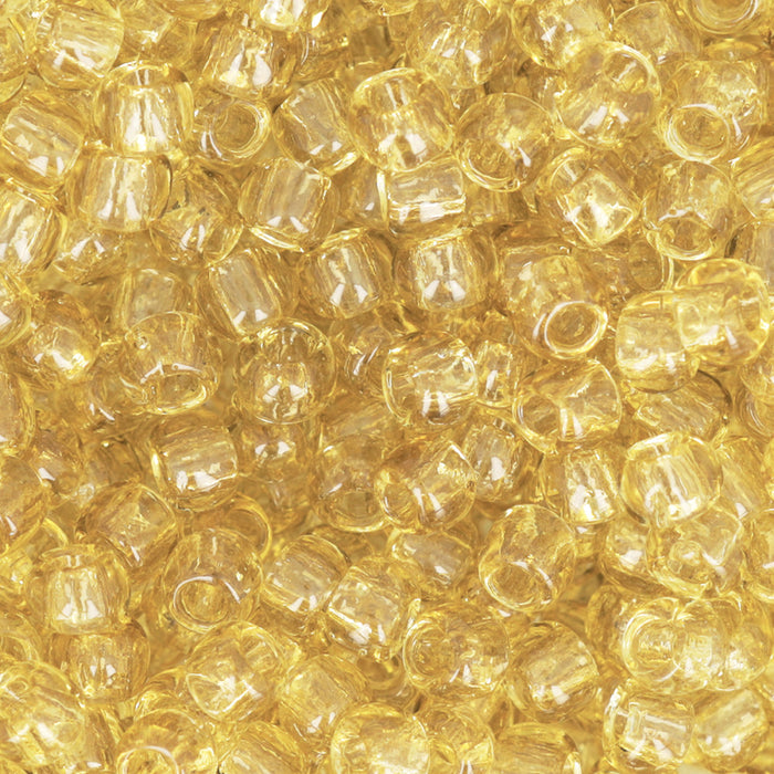 Toho RE:Glass Seed Beads, Round Size 8/0, #5002 Transparent Brown, (2.5" Tube)
