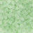 Toho RE:Glass Seed Beads, Round Size 11/0, #5004F Matte - Transparent Green, (2.5" Tube)