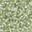Toho RE:Glass Seed Beads, Round Size 11/0, #PF5024 Silver Lined PermaFinish - Green, (2.5" Tube)
