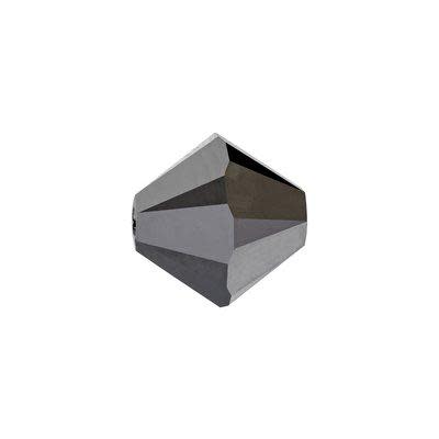 PRESTIGE 8mm Bicone Crystal Beads Silver Night Style #5328