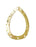 Vintaj Gold-Plated Hammered Teardrop Chandelier Link 34x24mm