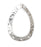 Vintaj Silver-Plated Hammered Teardrop Chandelier Link 34x24mm