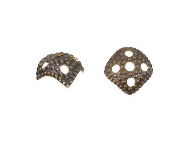 Vintaj Natural Brass Square Bead Cap 7mm
