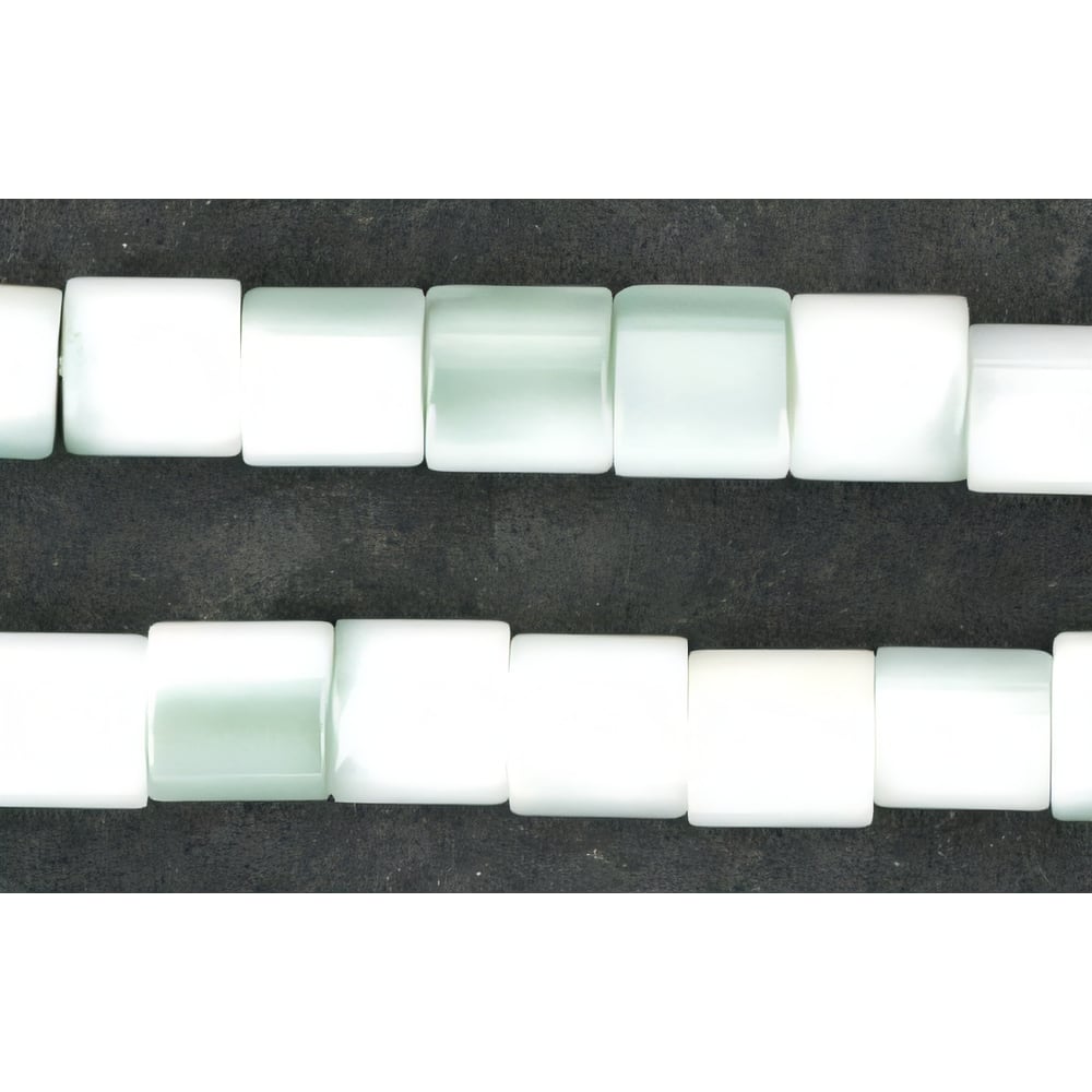 Czech Cylinders 6mm Luster - Opaque Prairie Green 1/2 coat (25pcs)