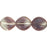 Czech Nugget 11/9mm Amethyst/Crystal (25pcs)