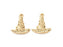 Golden Witch Hat Charm 22.5x20mm