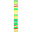 6mm Vinyl/Vulcanite Heishi Beads - Mixed Colors (Orange Green)