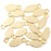 9mm Oval Tag Charm from the Global Collection - Gold Plated (15 Pieces)