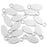 9mm Oval Tag Charm from the Global Collection - Rhodium Plated (15 Pieces)