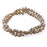 6mm Matte Silver Star Cut Glass Beads