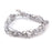 6mm Grey Matte Round 6 Dot Glass Beads