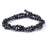 6mm Metallic Black Star Cut Glass Beads
