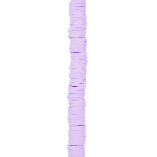6mm Vinyl/Vulcanite Heishi Beads - Purple