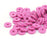 6mm Vinyl/Vulcanite Heishi Beads - Magenta